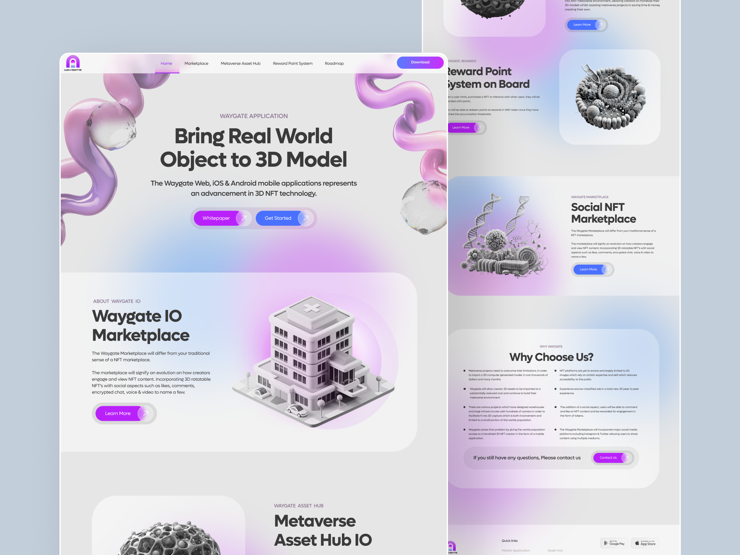 WayGate- 3D Model Generator 3d model design branding business website corporate website custom website design figma figma design figma layout figma prototype figma website product design ui web design website concept website design website layout website mockup website prototype website template