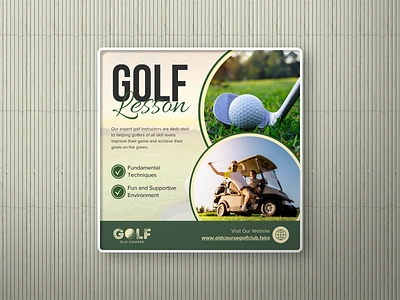 Golf Event Poster graphic design poster