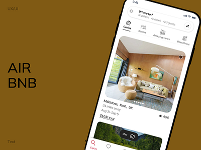 Air BnB- Making stays easy airbnb app branding designthinking dribbledesign figmadesign ui uiux