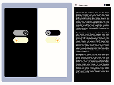 Prompt: On/Off Switch 015 bookapp dailyui darkmode design figma lightmode nightmode prompt: onoff switch switch ui