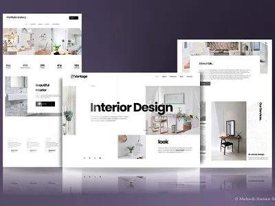 Architect Landing Page Website architecture mockup
