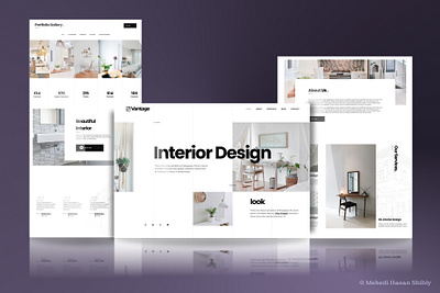 Architect Landing Page Website architecture mockup