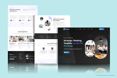 Digital Agency Landing Page Website creative landing page