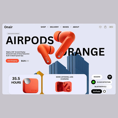 AirPod Website Design & Development: Sleek, Modern, and User-Ce digital marketing graphic design logo saad ahmad saad ahmad digital marketer saad ahmad graphics designer saad ahmad web designer seo social account create and setup social management ui web design web development