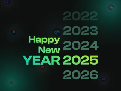 🌟 Happy New Year 2025 🌟 design graphic design happynewyear happynewyear2025 illustration post design social typography vector