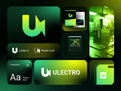 Ulectro – Logo Design Concept for Power Technology brand identity branding defi electricity electronics energy gadget it logo logo design logo designer logo identity logotype modern logo power software tech technology u logo web3