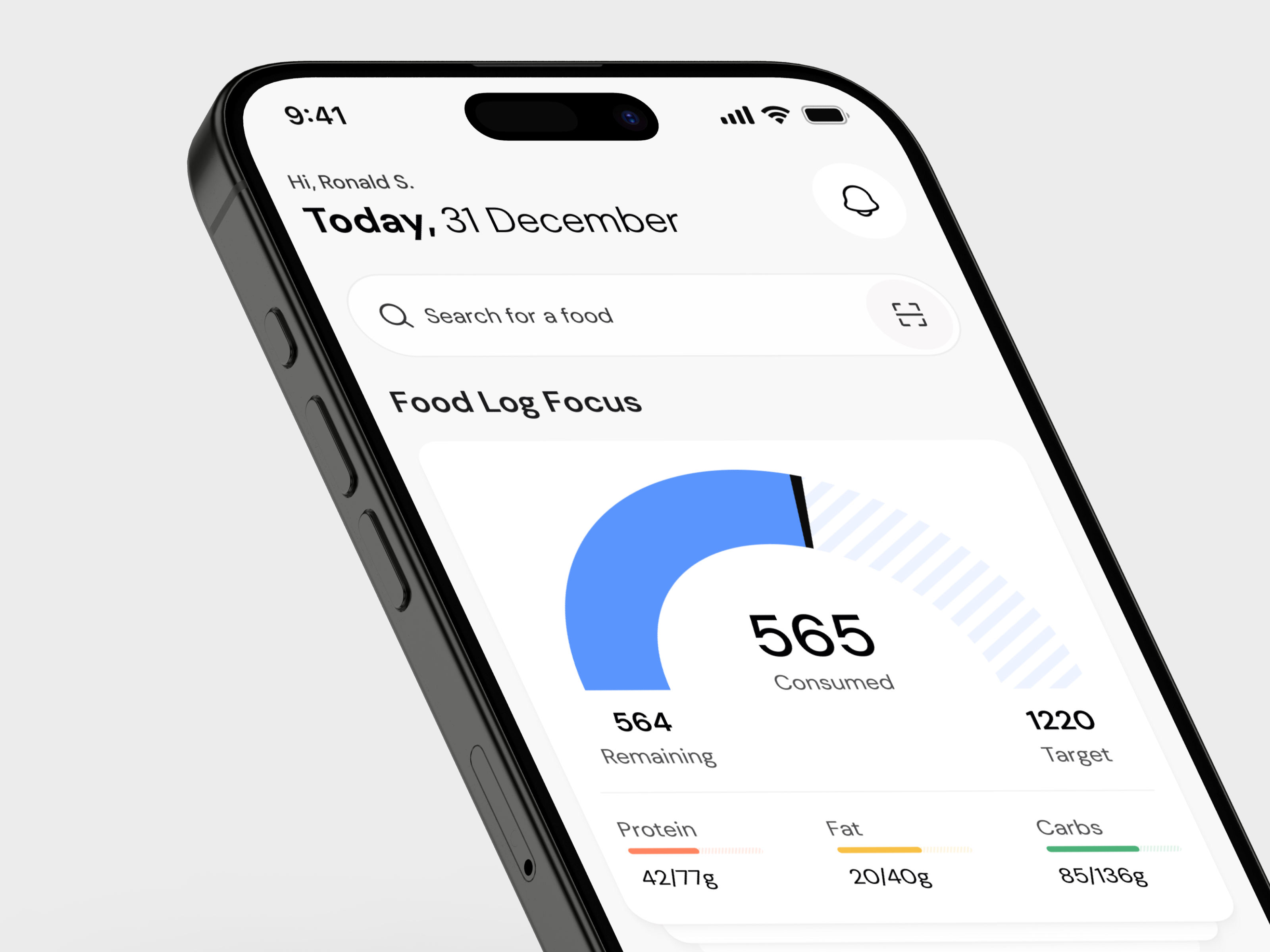 Example of MacroFactor - Revamp Nutrition-Tracking App