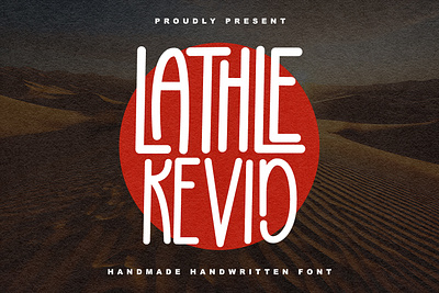 Lathle Kevid Handmade Handwritten Font branding font fonts graphic design logo nostalgic