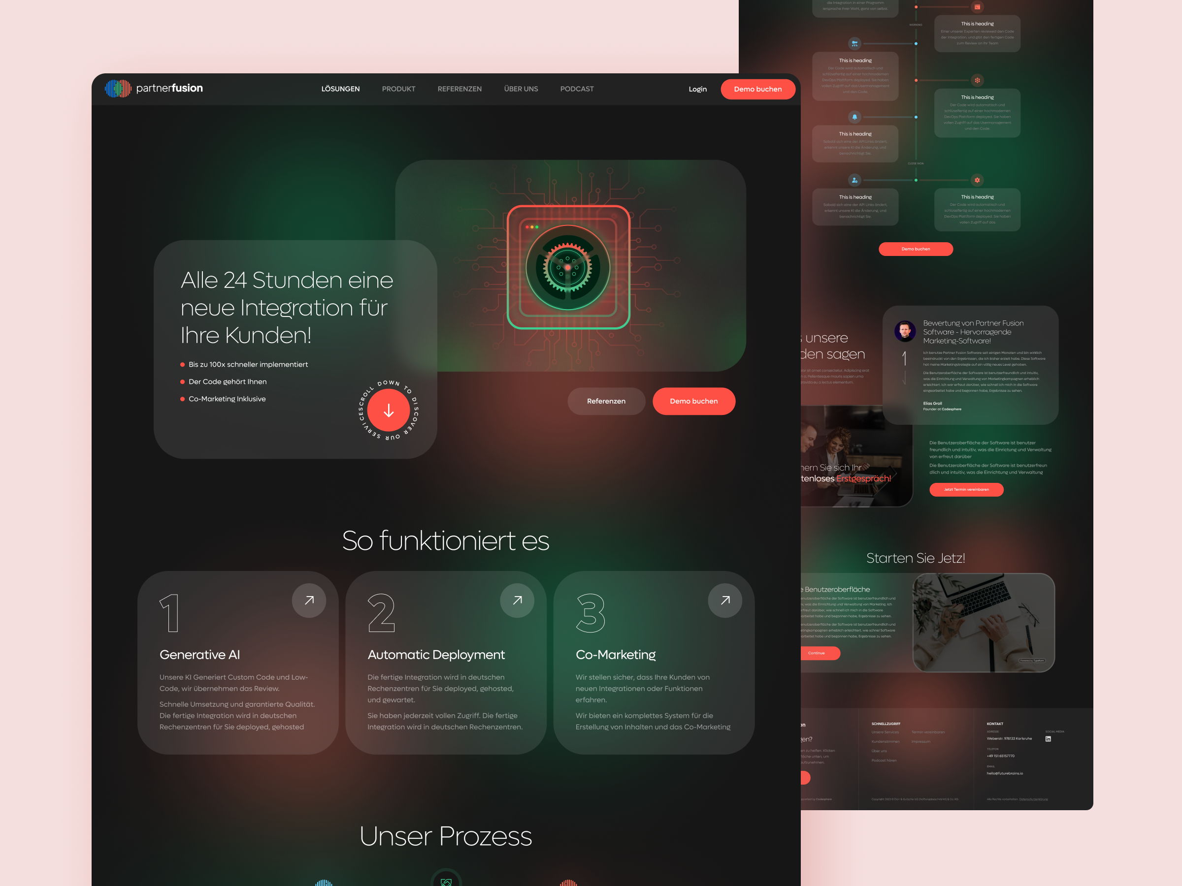 Example of Website UX/UI Design 