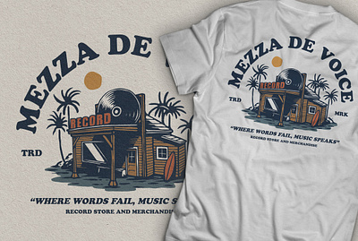 Musical Retro Vive T Shirt Design design illustration t shirt design