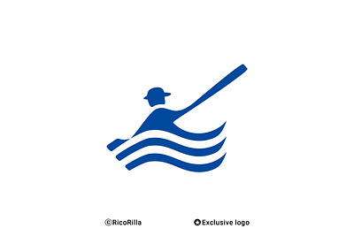 Rowing Boat Logo abstract abstrak logo boat design logo logo logo company logo modern minimalist logo rowing sea