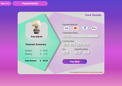 Credit Card Checkout clean design dailyui graphic design ui