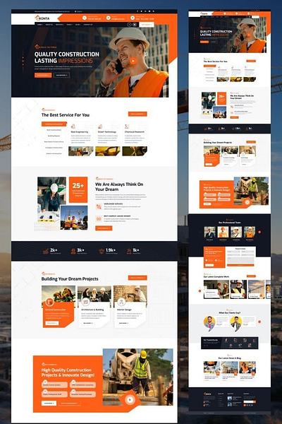 Construction Website Platform -CMS WordPress Builder- Elementor clone website construction website redesign website responsive website revamp wordpress website design wordpress developer wordpress expert wordpress website