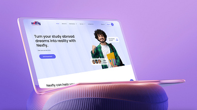 NexFly || Education Consultation Service Platform consultancy design edtech figma solaimanali ui user interface ux