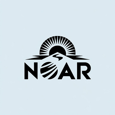 NOAR Letter Logo, NOAR Letter Monogram, N,I,A,R, Initials Letter professional