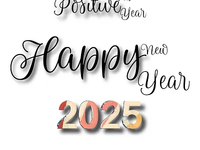 New Year 2025 2025 colour of the year 2025 graphic design happy new year 2025 illustration pantone typography vector wish