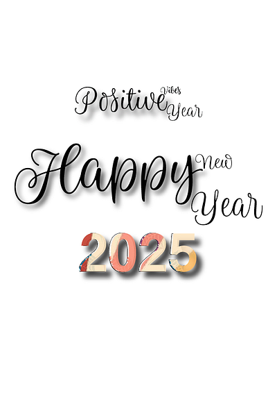 New Year 2025 2025 colour of the year 2025 graphic design happy new year 2025 illustration pantone typography vector wish