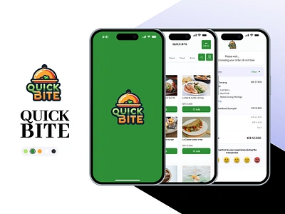 Quick Bite (Food Order) branding design food food order mobile mobile apps mobile food order order ui uidesign uiux design uxdesign