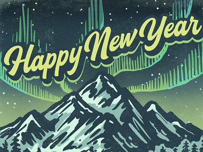 Happy New Year! Welcome 2025 branding design graphic design illustration logo retro design vector vintage vintage design