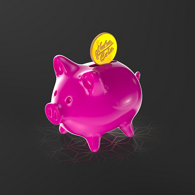 3D MODEL: Low-Poly Piggy Bank 3d model download free piggybank