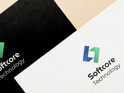 Softcore Technology Logo Design branding branding design corporate identity custom logo design digital logo design graphic design innovative design logo logo concept tech startup logo