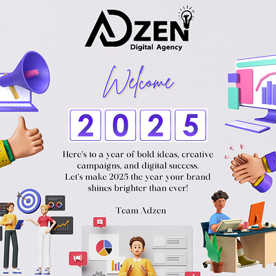 New year Poster for a Digital Agency