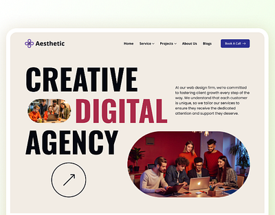 Digital Creative Agency website Landing page agency agency landing app branding company website corporate website creative digital marketing agency home page landing page minimalist website portfolio portfolio website seo agency studio agency website techwitpro ui web design web design company website design