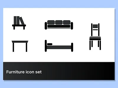 Daily UI #055- Furniture Icon Set dailyui dailyui 055 dailyui055 ui ux