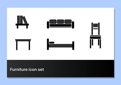 Daily UI #055- Furniture Icon Set dailyui dailyui 055 dailyui055 ui ux