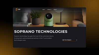 Sopranp Technologies - Smart Home Solutions animation camera systems house smart home smart house ui web design website