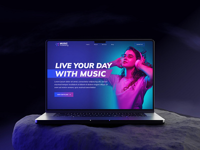 Music Marketing Landing Page branding design design thinking graphic design illustration landing page landing page inspiration logo music agency music marketing ui uiux design ux ux research vector website design website inspiration