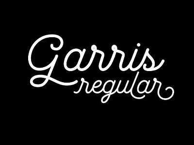 Garris Regular calligraphy cursive custom fonts hand drawn handlettering handmade ligature line monoline natural opentype features retro script typeface typography vintage