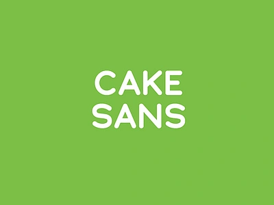 Cake Sans - Regular font geometric modern mono reghardt round sans serif simple type typeface