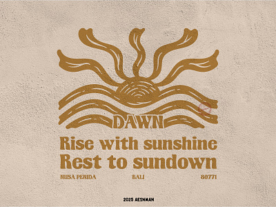 Dawn Sunshine clothing graphic design vintage design