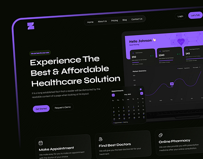 Saas Medical - Healthcare Solution app design figma graphic design illustration logo saas saas website ui