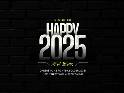 Happy New Year 2025 android app development branding futuristic design happynewyear happynewyear2025 ios app development logo ui ui design