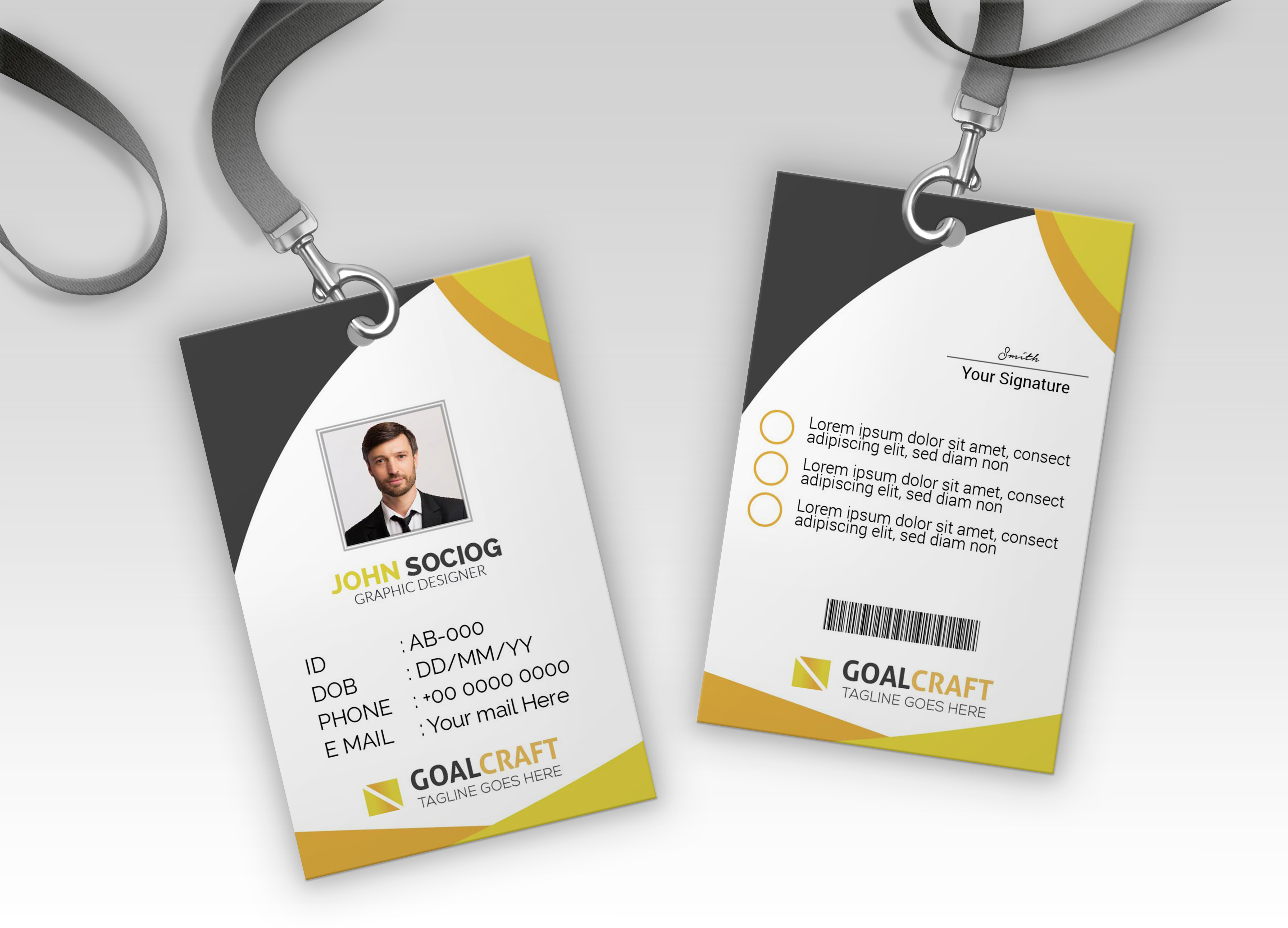 Modern ID Card Design Template | Brand Identity by Fatama Begum on Dribbble