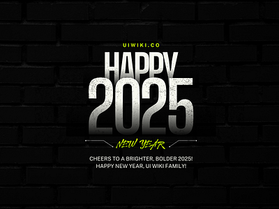 Happy New Year 2025 3d animation app branding design graphic design happy new year 2025 happynewyear illustration logo logodesign ui uiwiki vector