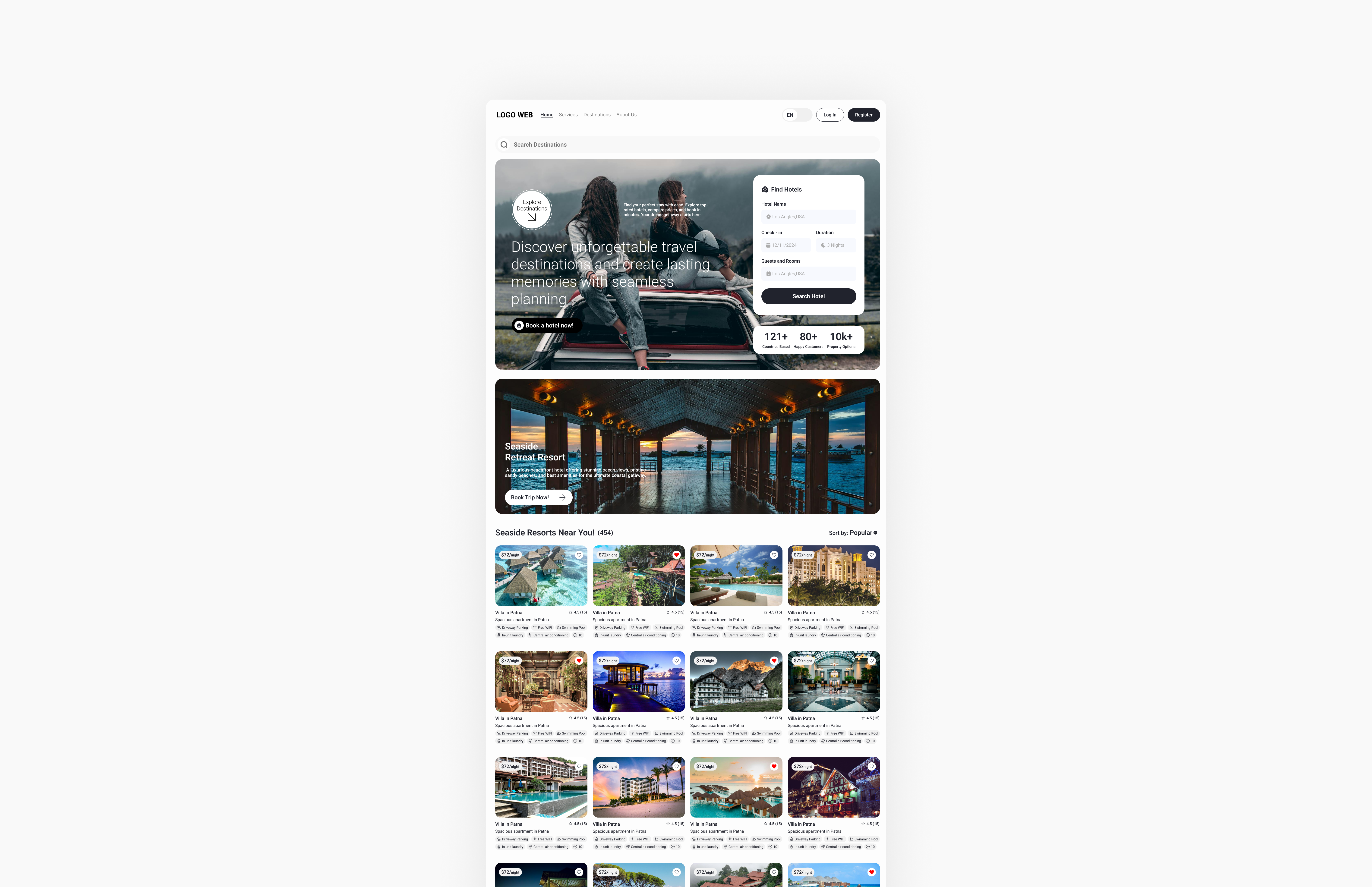Trips & Travel Landing Page Design 2025 travel design figmadesign landingpage responsivedesign travel page ui design traveldesign travelwebsite trip ui design uiinspiration uiuxdesign webdesign webui
