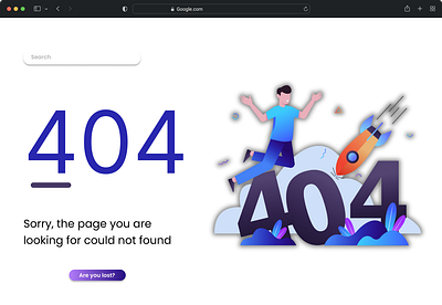 Design 404 page branding dailyui design typography ui ux webpage
