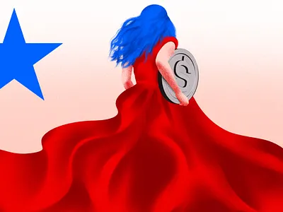 Chile flag adobe branding crypto design graphic design identity illustration logo ui vector