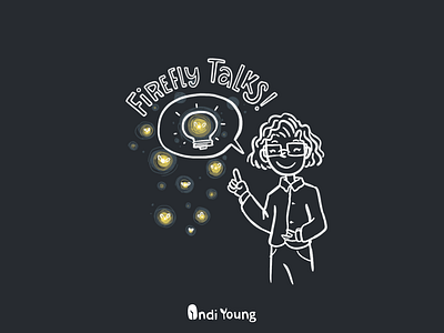 Digital Illustration (Indi Young) Firefly Talks Procreate Doodle children illustration design digital illustration doodle illustration illustrator procreate