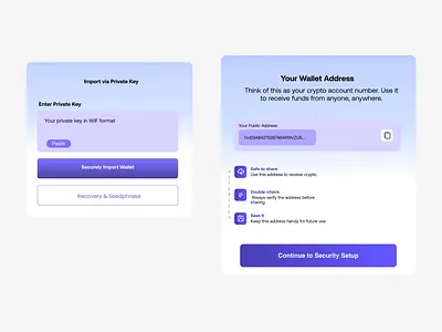 Crypto Onboarding blockchaindesign cryptoapp cryptoeducation cryptomining cryptoonboarding cryptoui defi digitalcurrency digitalwallet fintechdesign investing ui uiux userexperience web3 web3design