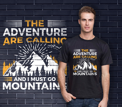 Mountain T-shirt Design adventure t shirt adventure t shirt dsign graphic graphic design graphic design portfolio graphic designer graphic designing graphic desing hiking t shirt design mountain t shirt mountain t shirt design mountain tshirt nafis fuad pranto rockstar graphic t shirt t shirt design t shirts tshirt design