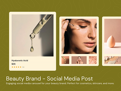 Beauty Brand – Social Media Post engaging content