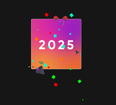 New Year 2025🎉 animation graphic design motion graphics text motion