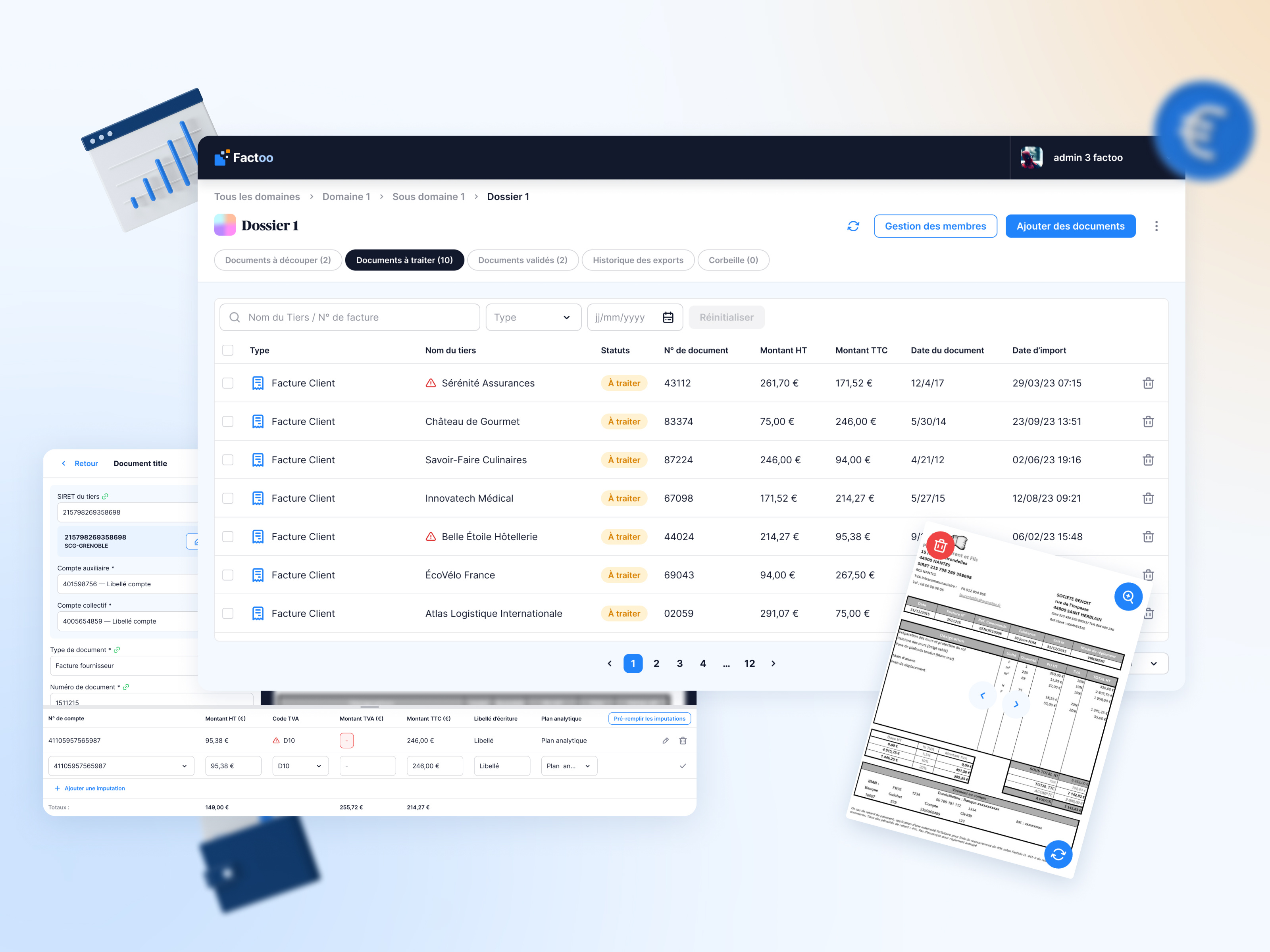 Example of Factoo — Accounting software