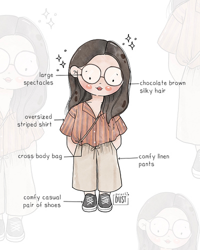 Comfy Outfit art art of the day chibi comfy fashion cute design digital art digital illustrations drawing of the day drawings fashion girl illustration kids illustrator ootd outfit illustration procreate procreate art style water colour style