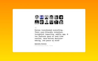 Testimonial Section animation bento colorful figma grid interaction motion design testimonial ui