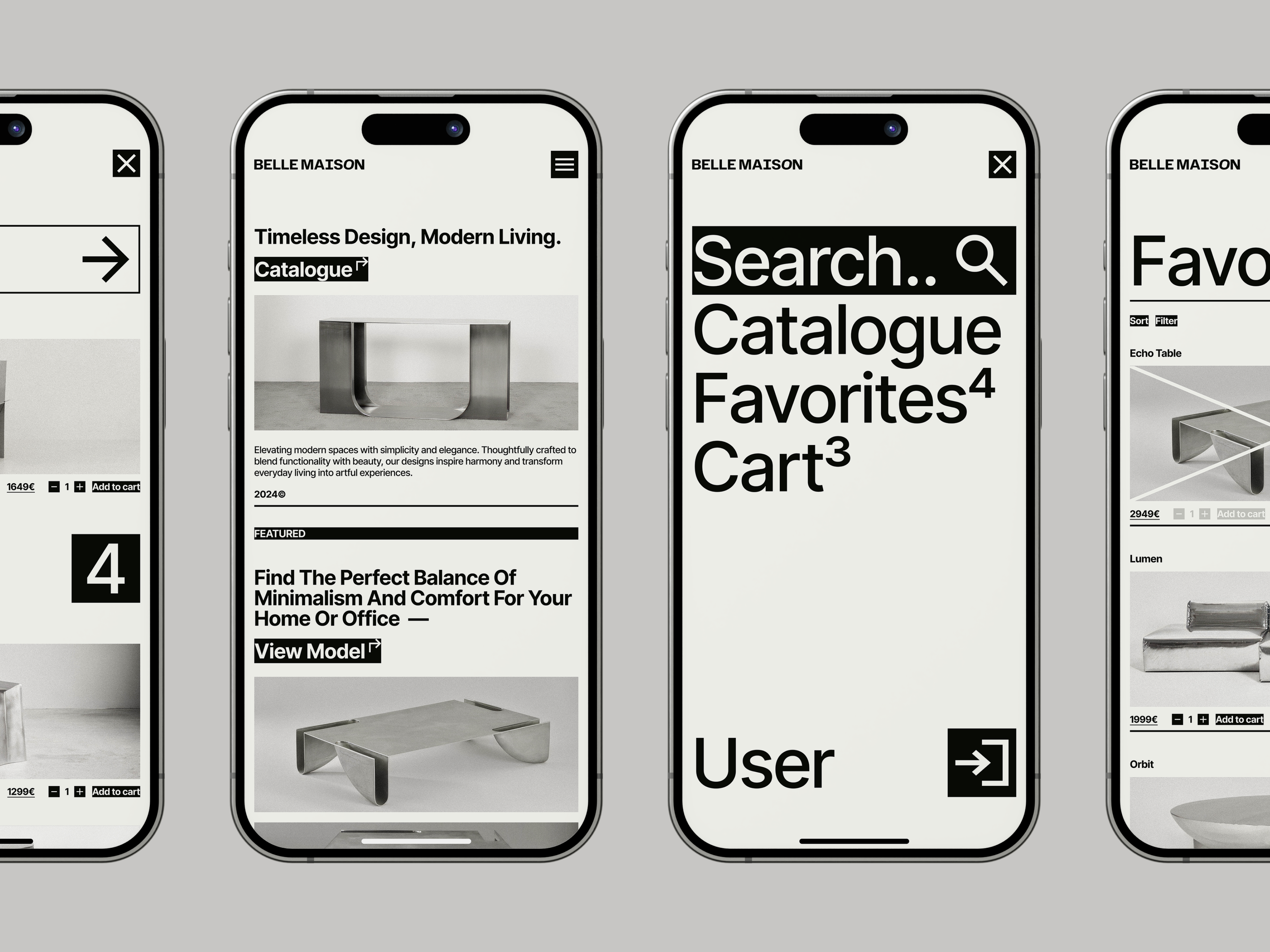 Example of Modern & Minimal Design For Web & Mobile